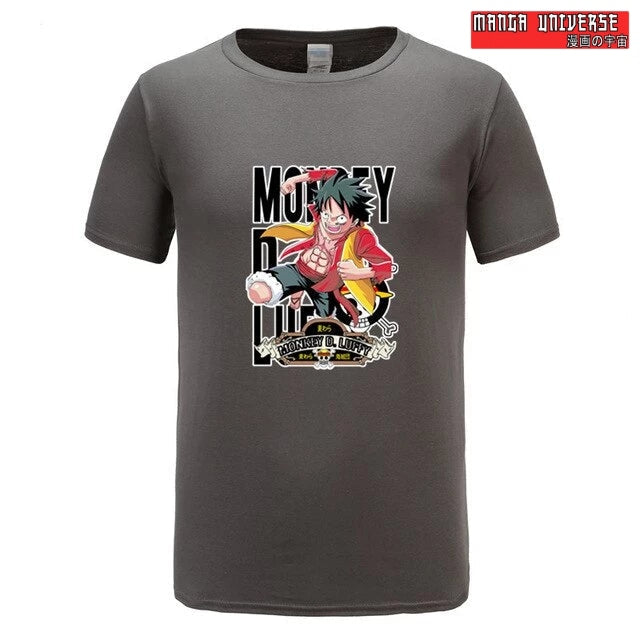 T shirt monkey d luffy - Charbon / XS