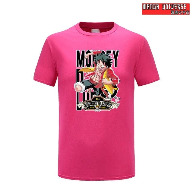 T shirt monkey d luffy - Rose 2 / XS