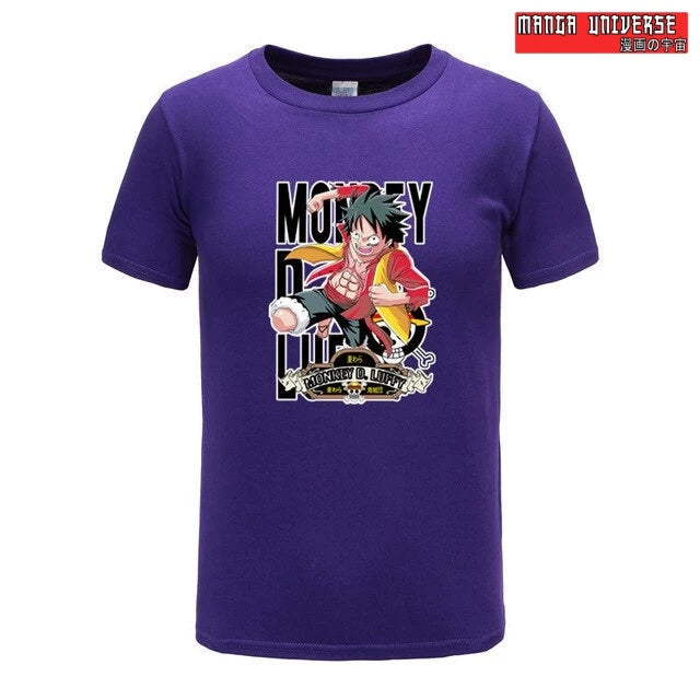 T shirt monkey d luffy - Violet / M