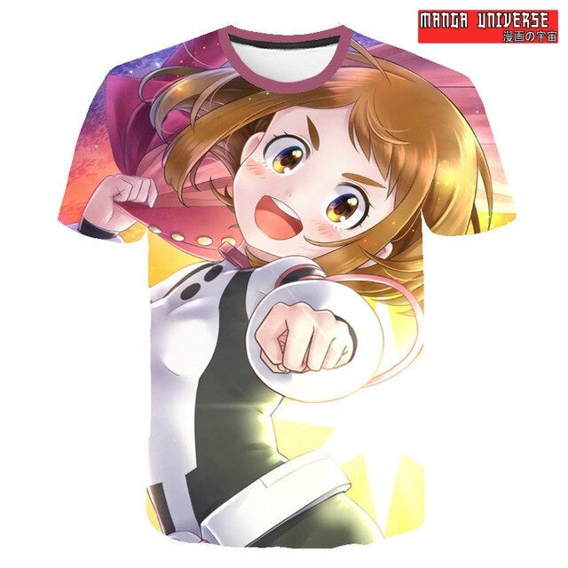 T-SHIRT MY HERO ACADEMIA OCHACO - Rose / XS
