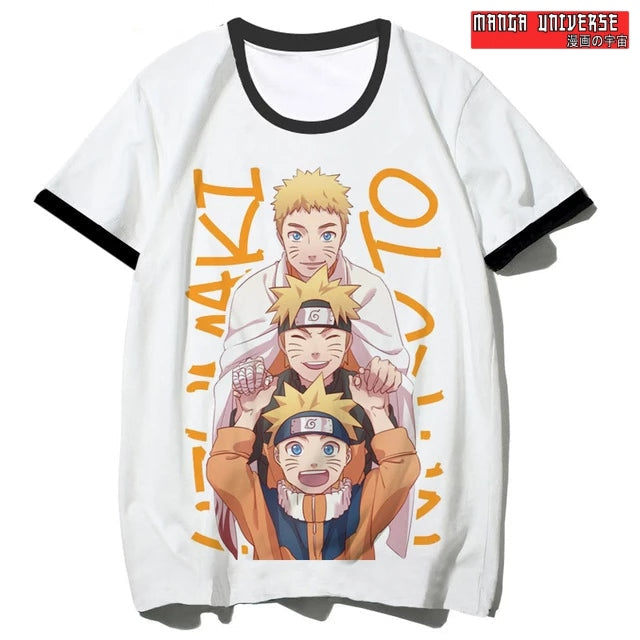 T shirt naruto evolution - Blanc / L