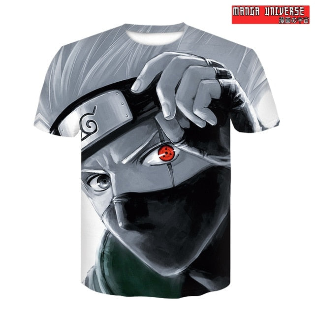 T-SHIRT NARUTO KAKASHI - Gris / XS