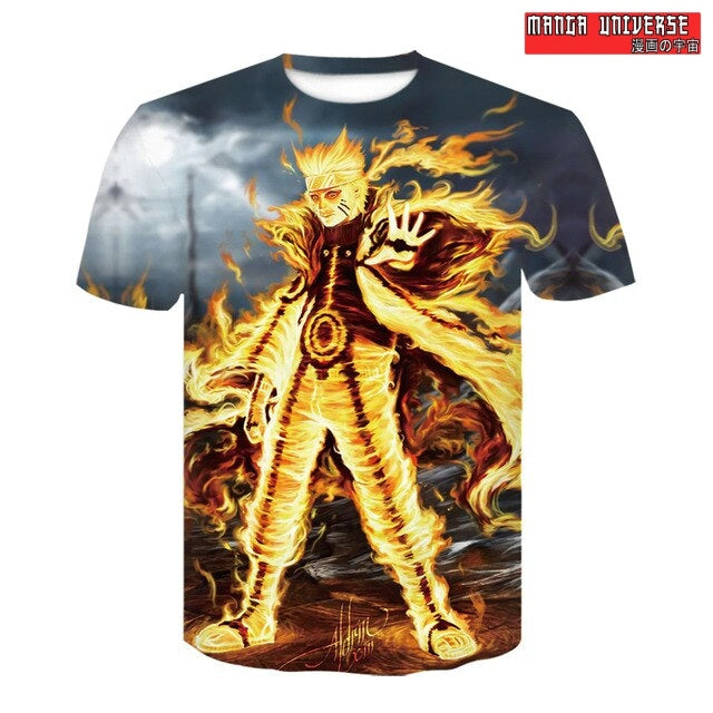 T-SHIRT NARUTO - Orange / XS