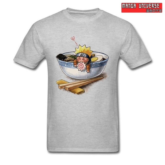 t shirt naruto ramen - Gris / S