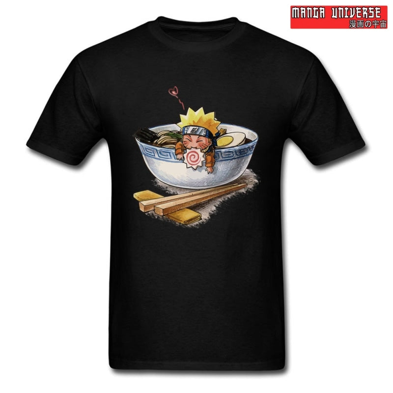 t shirt naruto ramen - Noir / S