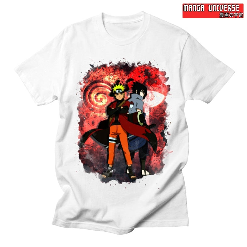 T-SHIRT NARUTO SASUKE - Blanc / XS