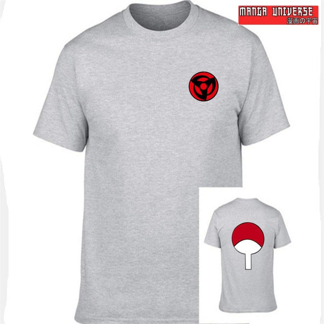 T shirt naruto uchiwa - Gris / S