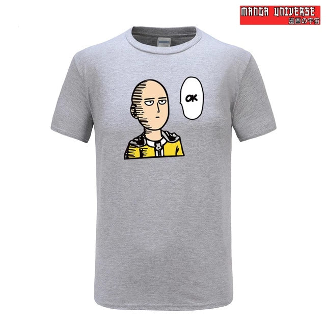 T shirt OK one punch man - Gris / XXL