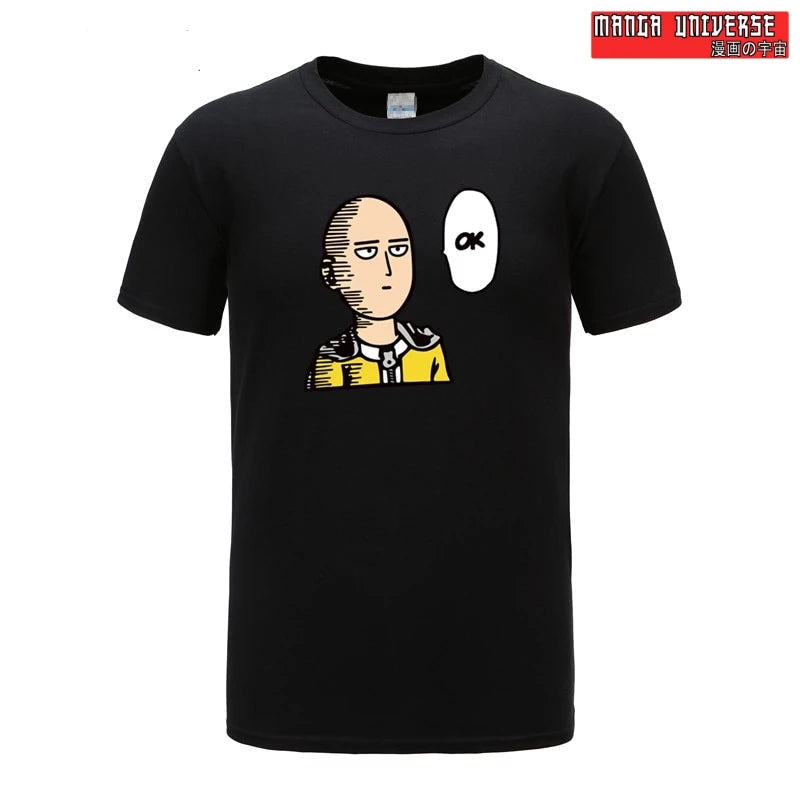 T shirt OK one punch man - Noir / L