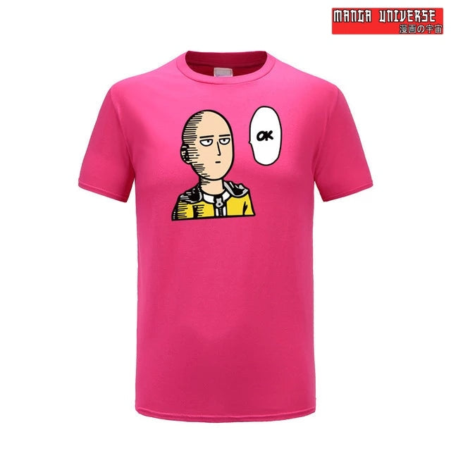 T shirt OK one punch man - Rose / XXL