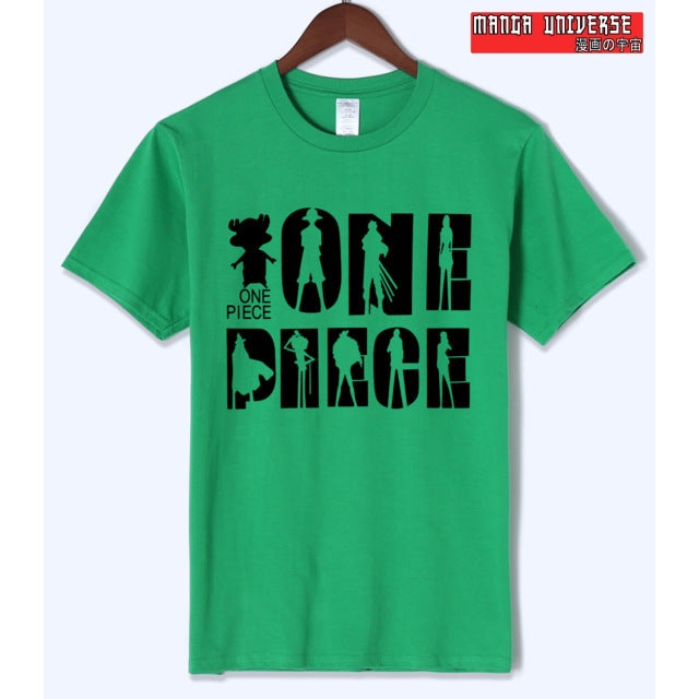 T shirt one piece 2 - Vert Logo Noir / S