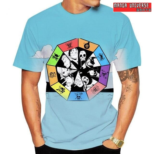 T-SHIRT ONE PIECE - Bleu / XS