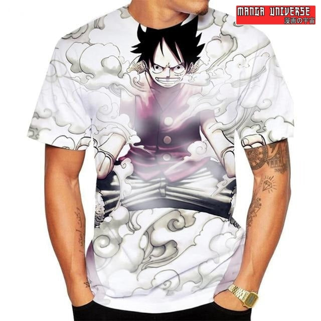 T-SHIRT ONE PIECE LUFFY - Blanc / XS