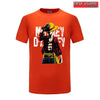t shirt one piece monkey d - Orange / XS