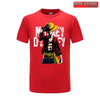 t shirt one piece monkey d - Rouge / XS