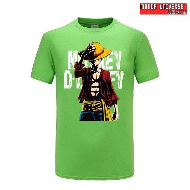 t shirt one piece monkey d - Vert Pomme / XS