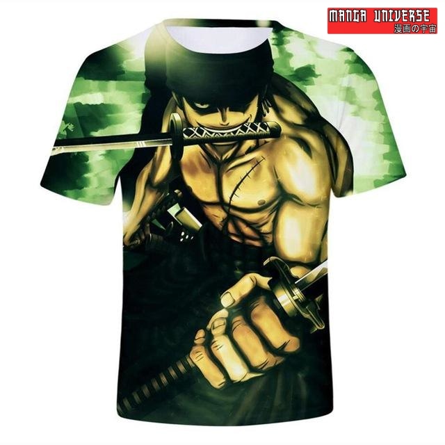 T-SHIRT ONE PIECE ZORO - Vert / XS