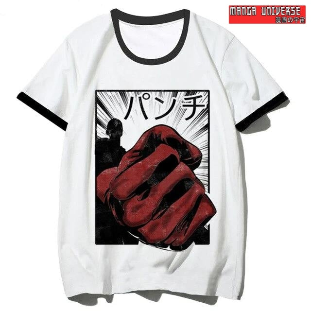 T-Shirt One Punch Man Poing rouge