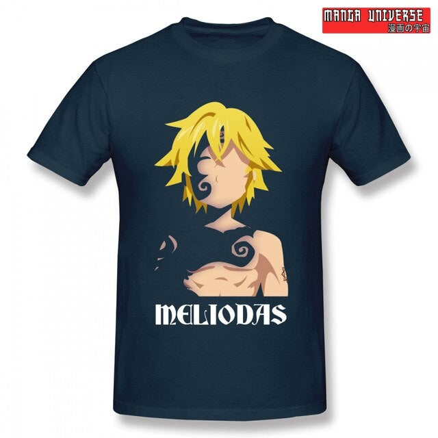 T shirt sds meliodas - Navy Blue / S