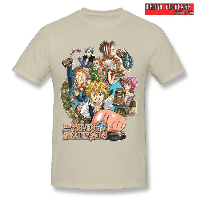 T shirt seven deadly sins - Beige / XL