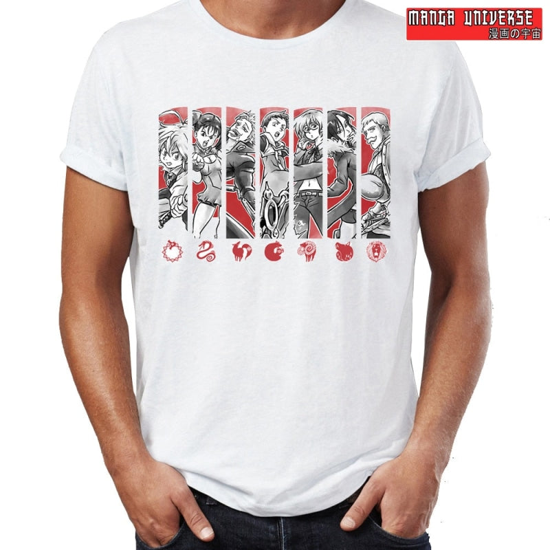 T-SHIRT SEVEN DEADLY SINS - Blanc / XS