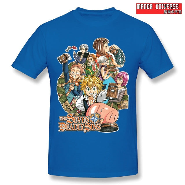 T shirt seven deadly sins - Bleu / XL