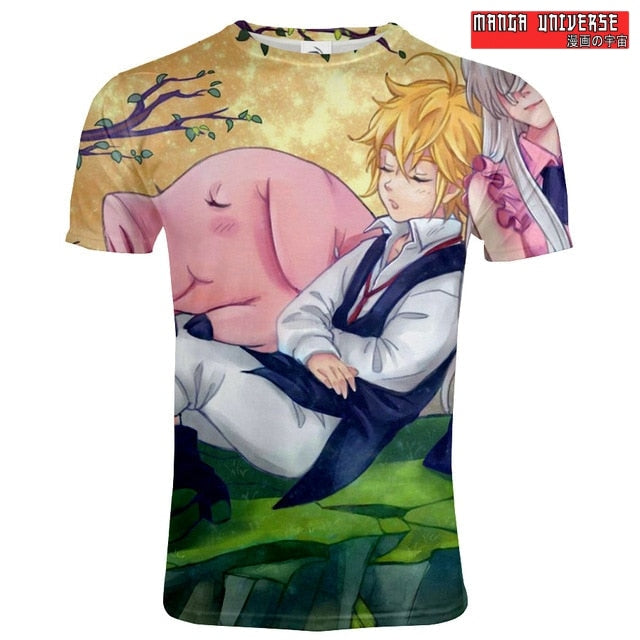 T-SHIRT SEVEN DEADLY SINS MELIODAS HAWK - Multi / S
