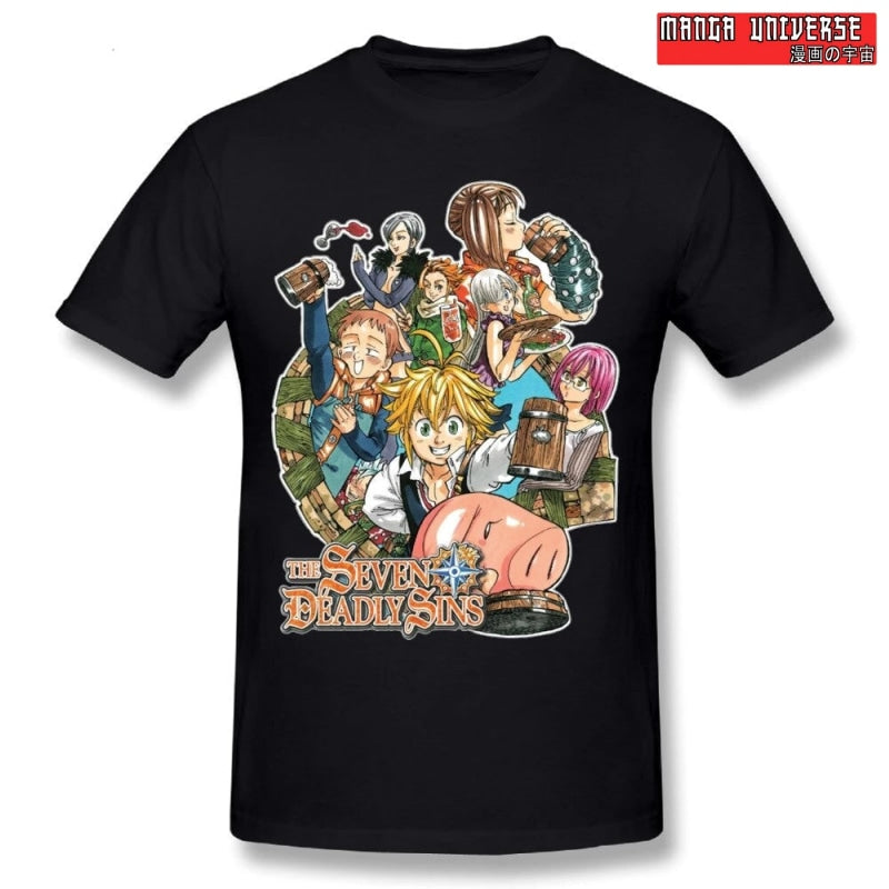 T shirt seven deadly sins - Noir / XL