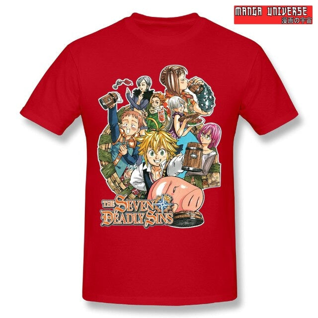 T shirt seven deadly sins - Rouge / XL