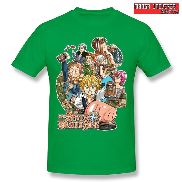 T shirt seven deadly sins - Vert / XL