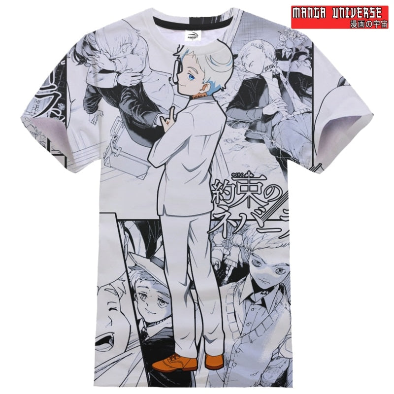 T-SHIRT THE PROMISED NEVERLAND Norman - Blanc / XS