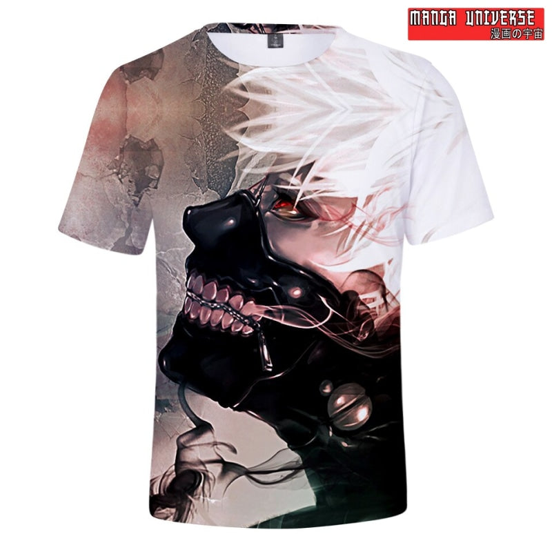 T-SHIRT TOKYO GHOUL KEN KANEKI SKY - Blanc/Noir / XS