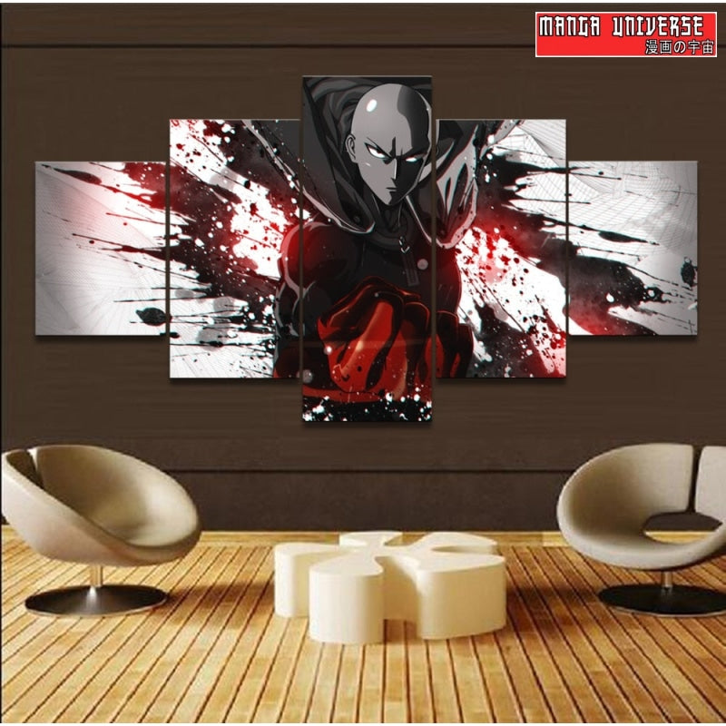 TABLAU ONE PUNCH MAN SAITAMA - Petit / Sans Cadre