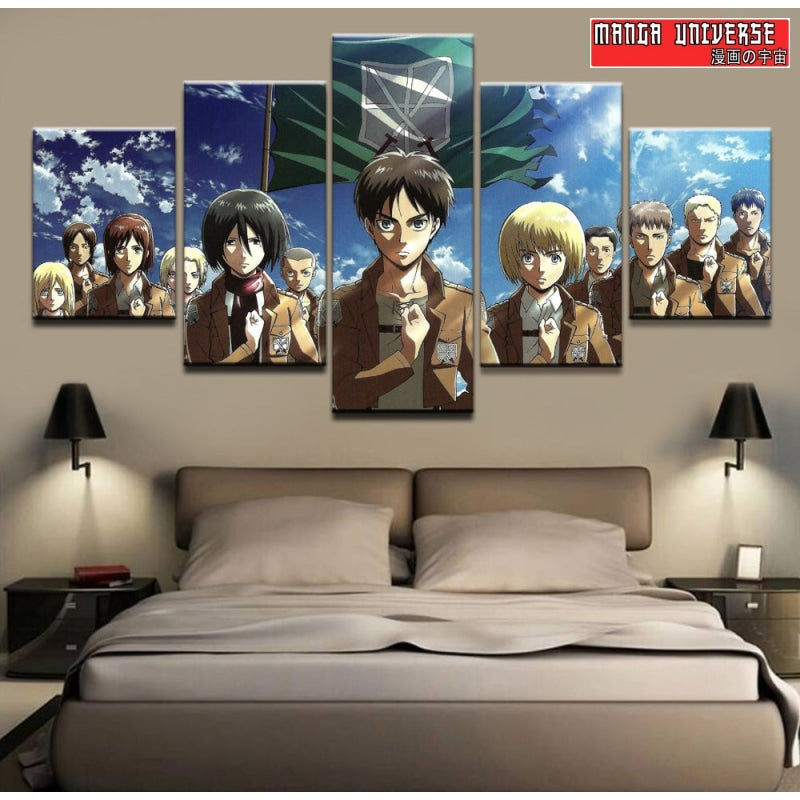 Tableau attaque des titans bataillon