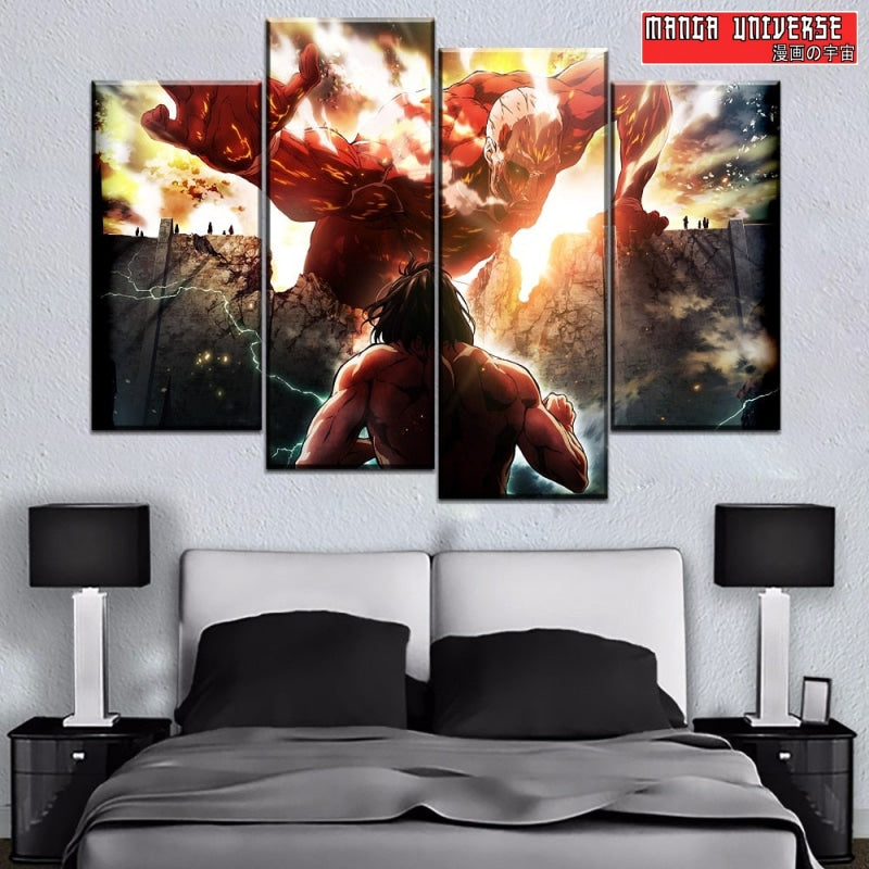TABLEAU ATTAQUE DES TITANS COLOSSAL - Petit / Sans Cadre
