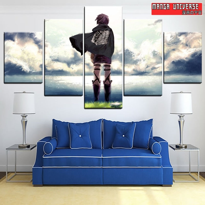 TABLEAU ATTAQUE DES TITANS EREN - Petit / Sans Cadre