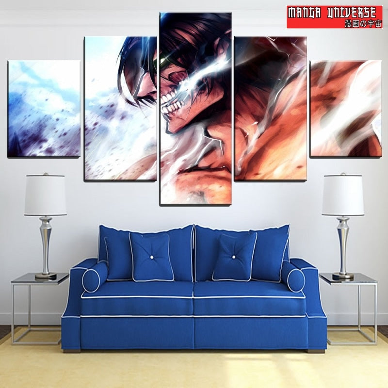 TABLEAU ATTAQUE DES TITANS - Petit / Sans Cadre