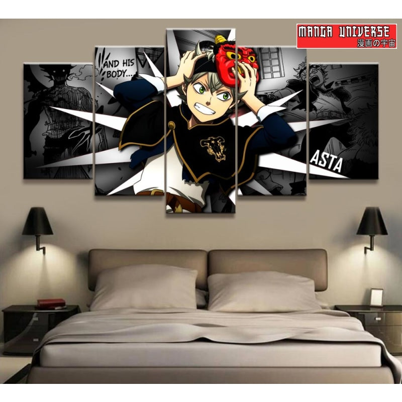 TABLEAU BLACK CLOVER Aventure - Petit / Sans Cadre