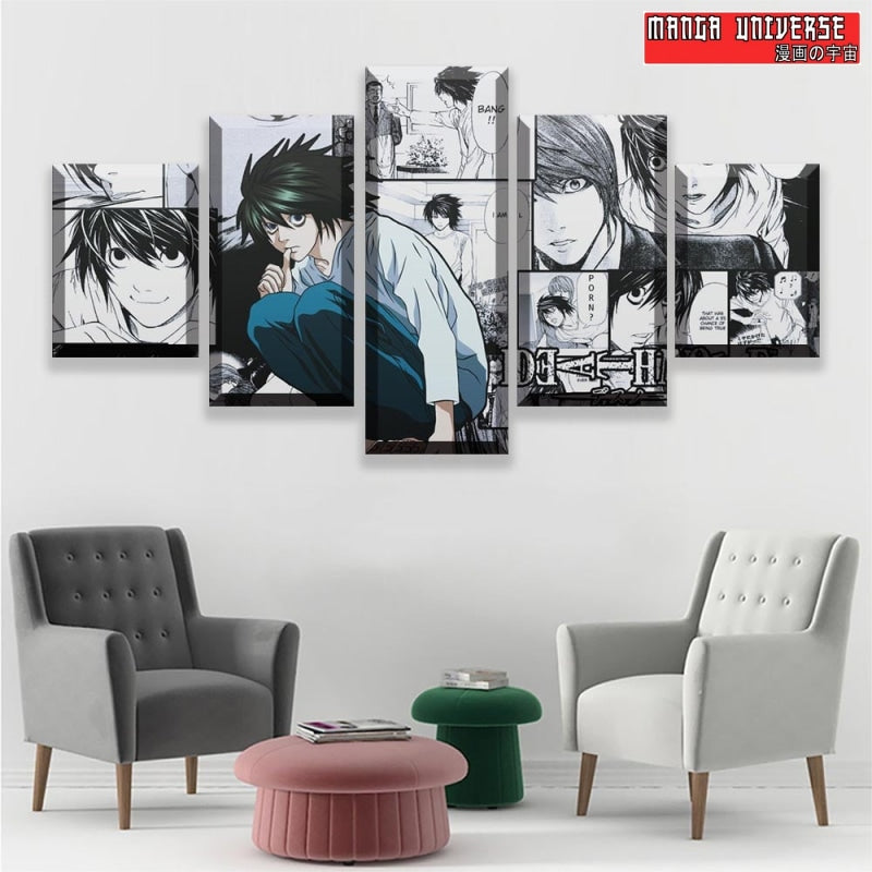 TABLEAU DEATH NOTE Affaire à Résoudre - Petit / Sans Cadre