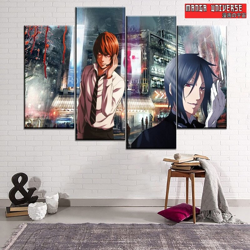 TABLEAU DEATH NOTE BLACK BUTLER LIGHT YAGAMI SEBASTIAN - 