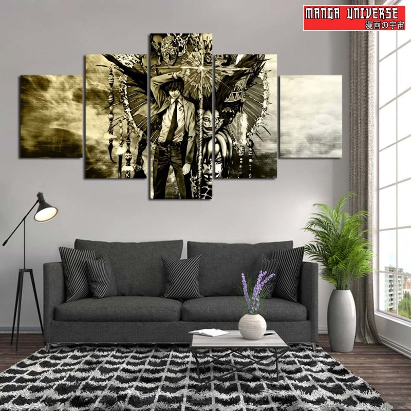 TABLEAU DEATH NOTE LE DUO DE CHOC - Petit / Sans Cadre