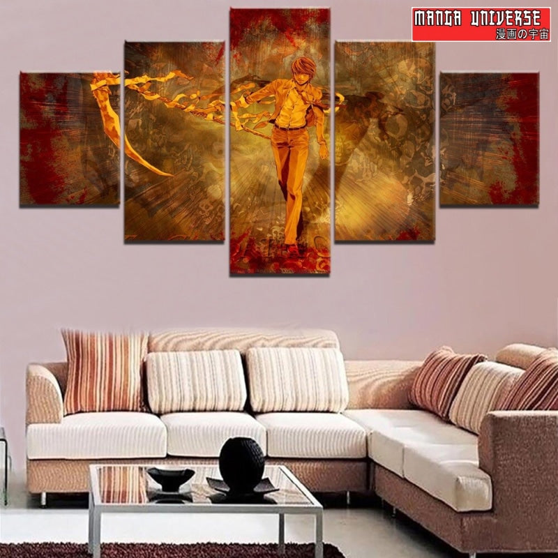 TABLEAU DEATH NOTE YAGAMI COMBAT - Petit / Sans Cadre