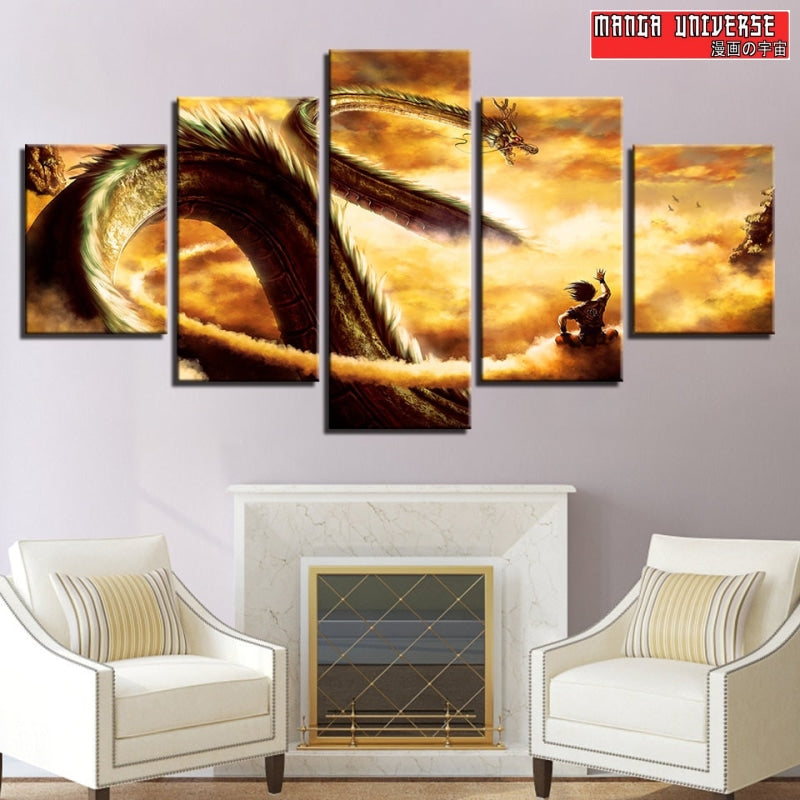 TABLEAU DRAGON BALL GOKU - Moyen / Sans Cadre