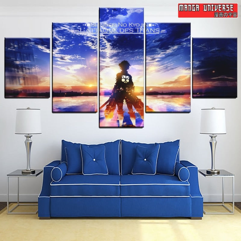 Tableau eren attaque des titans - Moyen / Sans cadre