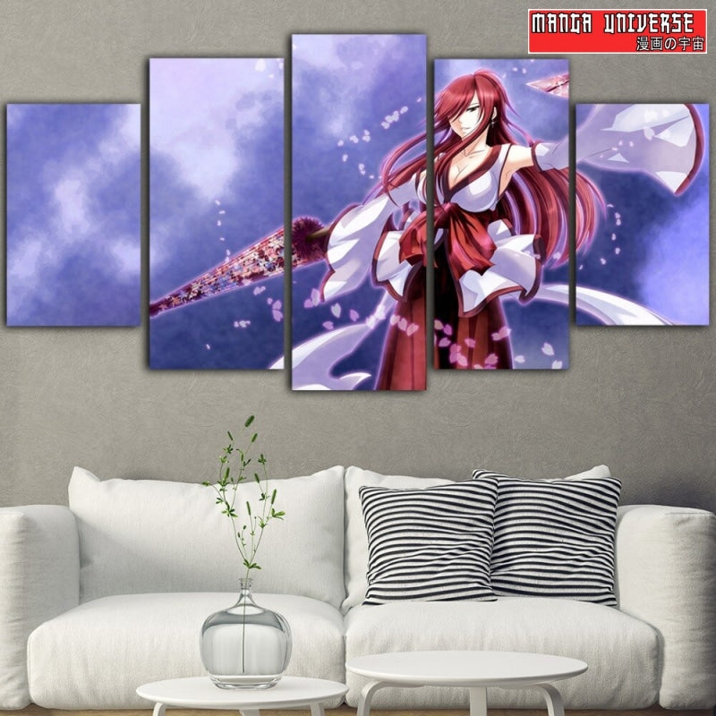 TABLEAU FAIRY TAIL ERZA - Petit / Sans Cadre