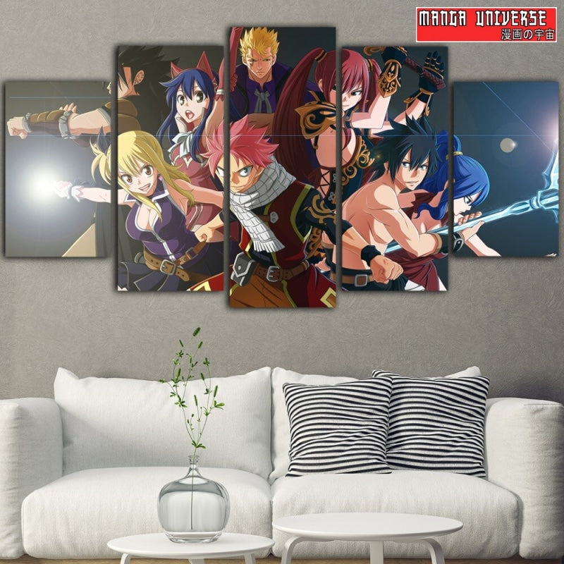 TABLEAU FAIRY TAIL FIGHT - Petit / Sans Cadre