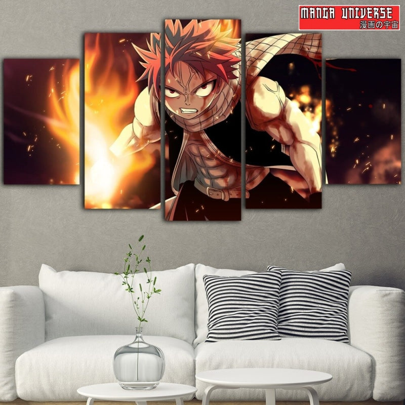 TABLEAU FAIRY TAIL NATSU GUERRIER - Petit / Sans Cadre