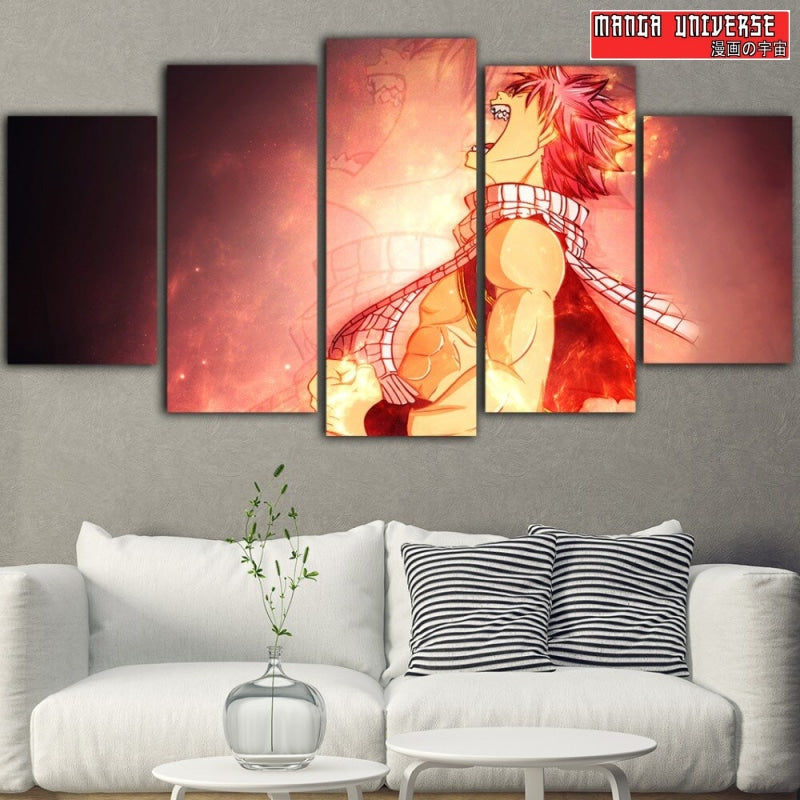 TABLEAU FAIRY TAIL NATSU HAINE - Petit / Sans Cadre
