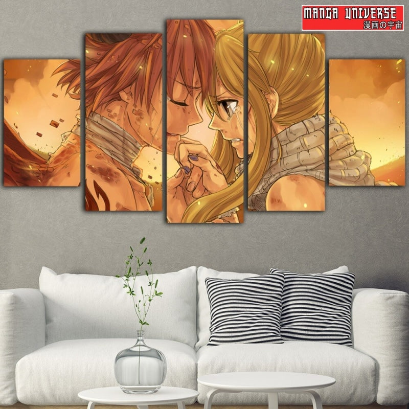TABLEAU FAIRY TAIL NATSU LUCY LOVE - Petit / Sans Cadre