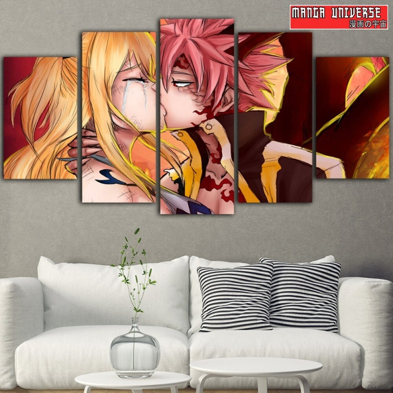 TABLEAU FAIRY TAIL NATSU LUCY - Petit / Sans Cadre